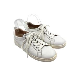 206 Collective Lemolo White Leather Low Top Casual Everyday Basic Chic Sneakers